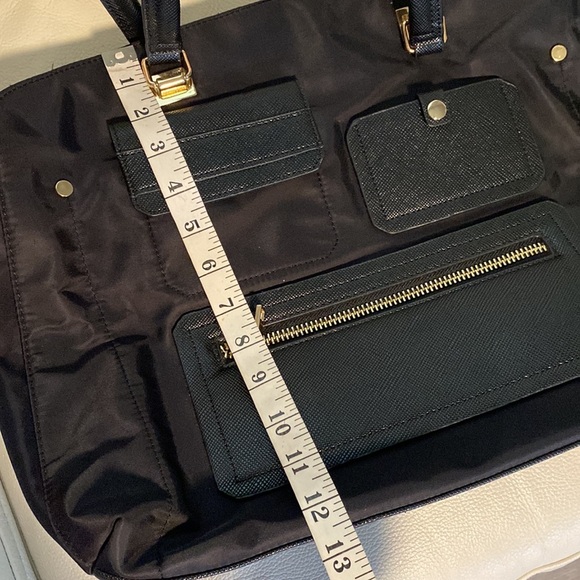 Miztique Nylon Elegant Black Tote computer Travel Bag - Picture 13 of 15